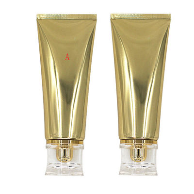 Cosmetic Gold 100ml Hand Cream Tube การพิมพ์แบบกำหนดเองใบรับรอง SGS