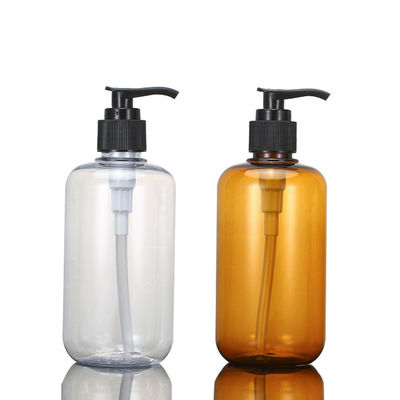 ขวดแชมพูพลาสติกเปล่าสีเหลืองอำพัน 6.8oz การพิมพ์สกรีน