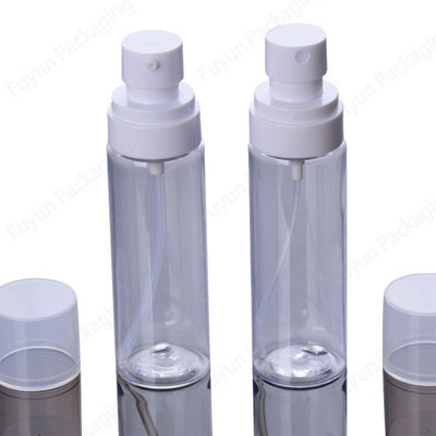 ขวดสเปรย์เครื่องสำอางพลาสติก 3.4oz การจัดการพื้นผิว Chrome