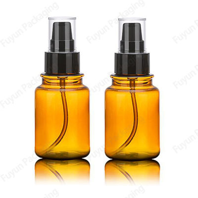 ขวดปั๊มสเปรย์ 120ml, ขวดพลาสติก PET สีเหลืองอำพันพร้อมปั๊มโลชั่น