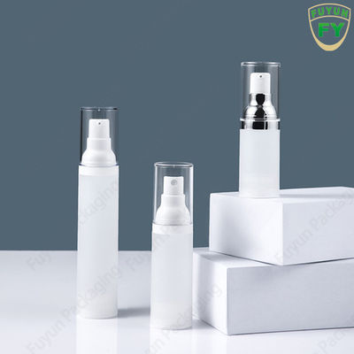 ขายส่ง 50ml empty travel mini vacuum clear round airless โลชั่นครีมขวดพลาสติกสำหรับการดูแลผิว