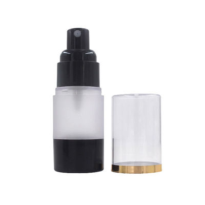 ขวดปั๊มผลิตภัณฑ์ดูแลผิว Airless 15ml พิมพ์ซิลค์สกรีน