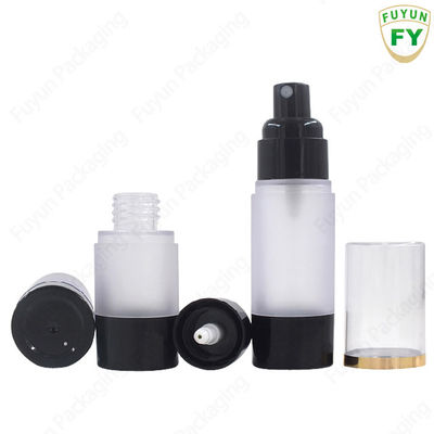 ขวดปั๊มผลิตภัณฑ์ดูแลผิว Airless 15ml พิมพ์ซิลค์สกรีน