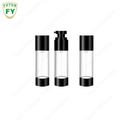 15ml 30ml 50ml กำหนดเองหรูหราว่างเปล่าครีมล้างสีขาวสีดำฝ้าเครื่องสำอางพลาสติกสเปรย์โลชั่นสุญญากาศ pum