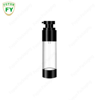15ml 30ml 50ml กำหนดเองหรูหราว่างเปล่าครีมล้างสีขาวสีดำฝ้าเครื่องสำอางพลาสติกสเปรย์โลชั่นสุญญากาศ pum