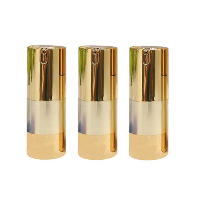 ขวดใส่ขวดสุญญากาศสีทองหรูหรา 15ml โลโก้ OEM OEM