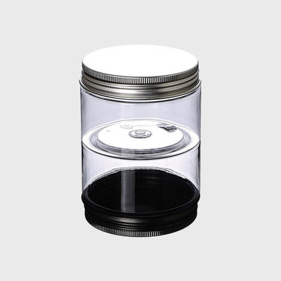 คุกกี้ใสเปล่าลูกอมถั่วบรรจุภัณฑ์อาหารเกรด PET ภาชนะพลาสติกที่เก็บขวด Jar
