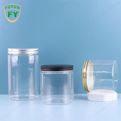 ที่เก็บอาหารใสขวดขนมปากกว้างพลาสติก PET สีขาว 100ml 300ml