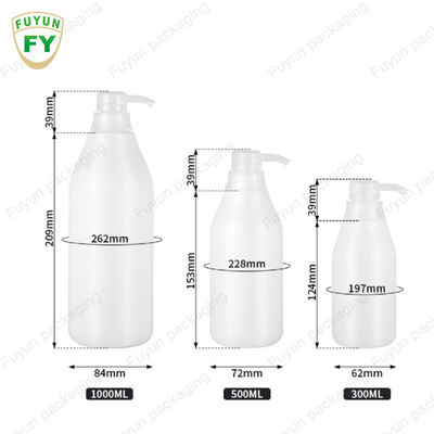 PET แชมพูพลาสติกขวดเจลอาบน้ำเจลทำความสะอาดขวดปั๊ม 300ml 400ml 500ml 600ml