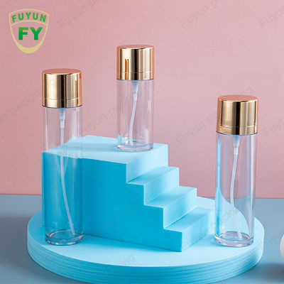 ขวดสเปรย์ PET เปล่าฝาทอง 50ml บรรจุภัณฑ์เครื่องสำอางทรงกระบอก