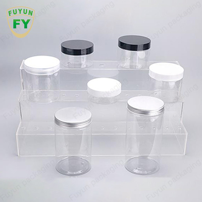30ml 40ml 150ml ขวดบรรจุภัณฑ์พลาสติกใสพร้อมฝาอลูมิเนียม Food Grade