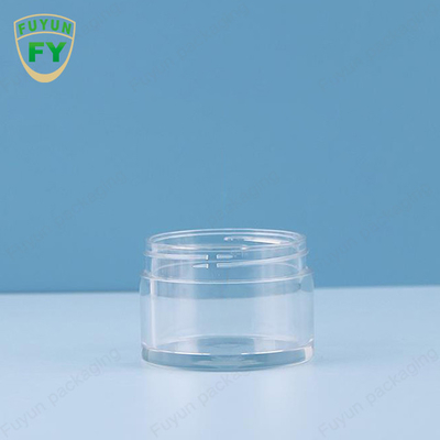 Fuyun 30ml 50ml สัตว์เลี้ยงพลาสติกใสปากกว้างใบหน้านอนโคลนครีม jar