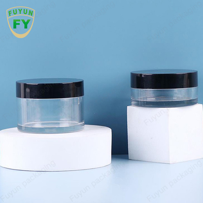 Fuyun 30ml 50ml สัตว์เลี้ยงพลาสติกใสปากกว้างใบหน้านอนโคลนครีม jar