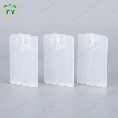 ขวดปั๊มสเปรย์บัตรเครดิต PP ขนาด 10ml 20ml สำหรับน้ำมันหอมระเหย