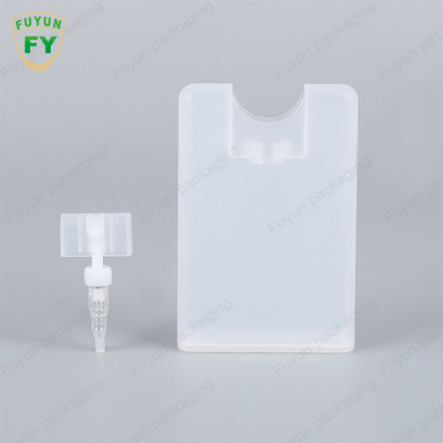 ขวดปั๊มสเปรย์บัตรเครดิต PP ขนาด 10ml 20ml สำหรับน้ำมันหอมระเหย