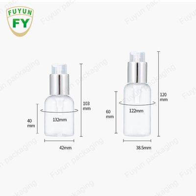 75ml 100ml 250ml ขวดปั๊มพลาสติกเซรั่มโทนเนอร์ซิลเวอร์โลชั่นปั๊มคอนเทนเนอร์