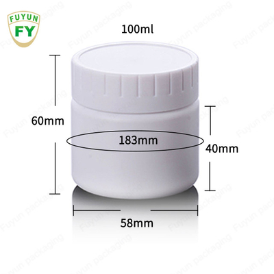 SGS 4.05oz PP Cap ขวดครีมพลาสติกสำหรับอายแชโดว์ Lip Balms