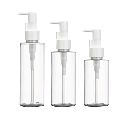 ขวดปั๊มพลาสติก PET ใส 160ml 200ml สำหรับ Body Oil