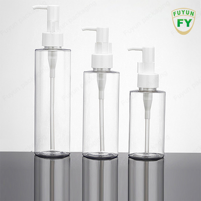 ขวดปั๊มพลาสติก PET ใส 160ml 200ml สำหรับ Body Oil