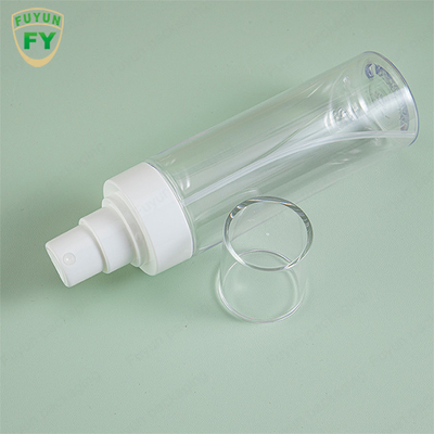 120ml 150ml ขวดพลาสติกสเปรย์เครื่องสำอางเปล่าพร้อมปั๊มสีขาว