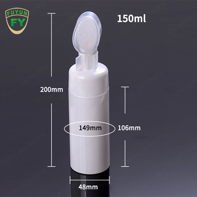 การพิมพ์สกรีน 1.69OZ ขวดปั๊มโฟมเปล่าสำหรับทำความสะอาดผิวหน้า
