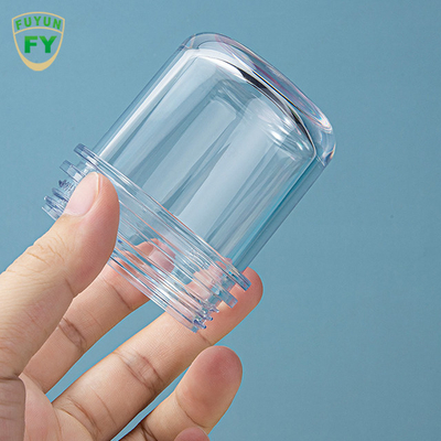 ขวดบรรจุภัณฑ์พลาสติกใสหนา 1.69oz 3.38oz ด้านตรง