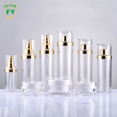ชุดขวดปั๊มสเปรย์โลชั่นอะคริลิคแบบกำหนดเอง 30ml 100ml 120ml Skincare